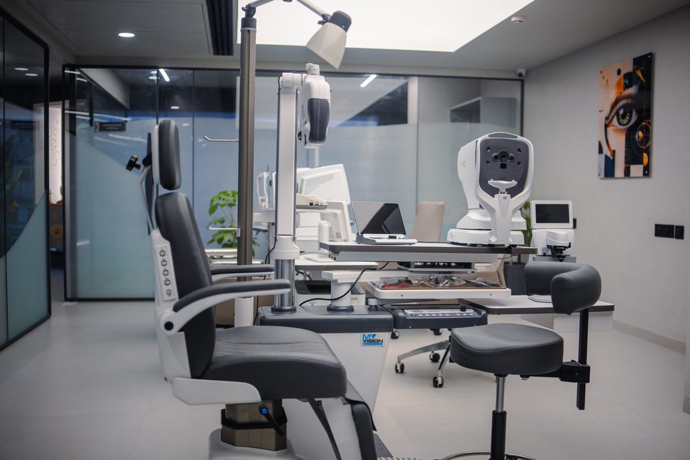 Advanced vision testing and refraction suite at ShivAnuj Eye Hospital, Vadodara